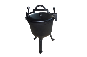 Kociołek żeliwny myśliwski węgierski pieczonki (8L) z pokrywą