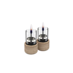 TENDERFLAME CANDLE 70 NATURAL BAMBOO ZESTAW 2 ŚWIEC BIOKOMINEK ŚWIECA BIO