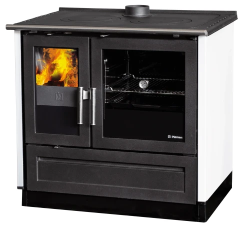 Kuchnia na drewno Plamen Glas 910