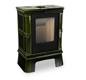 Piec kominkowy kaflowy NORDFLAM FROVI zielony 5 kW CDP